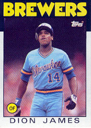 1986 Topps Baseball Cards      076      Dion James